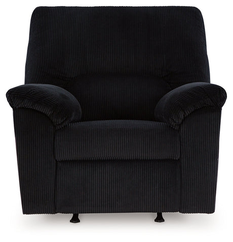 SimpleJoy Onyx Recliner by Ashley at Eve Furniture