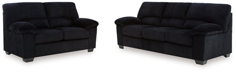 SimpleJoy Onyx Sofa & Loveseat by Ashley at Eve Furniture