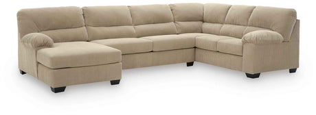SimpleJoy Sand 3-Piece LAF Chaise Sectional by Ashley at Eve Furniture