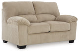 SimpleJoy Sand Loveseat by Ashley at Eve Furniture