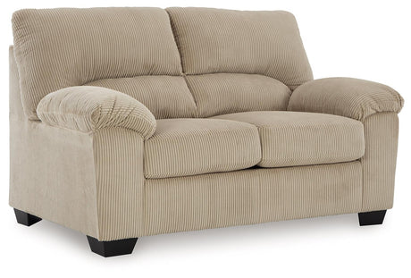 SimpleJoy Sand Loveseat by Ashley at Eve Furniture