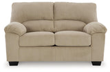 SimpleJoy Sand Loveseat by Ashley at Eve Furniture