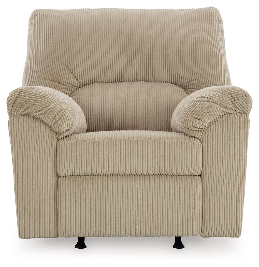 SimpleJoy Sand Recliner by Ashley at Eve Furniture