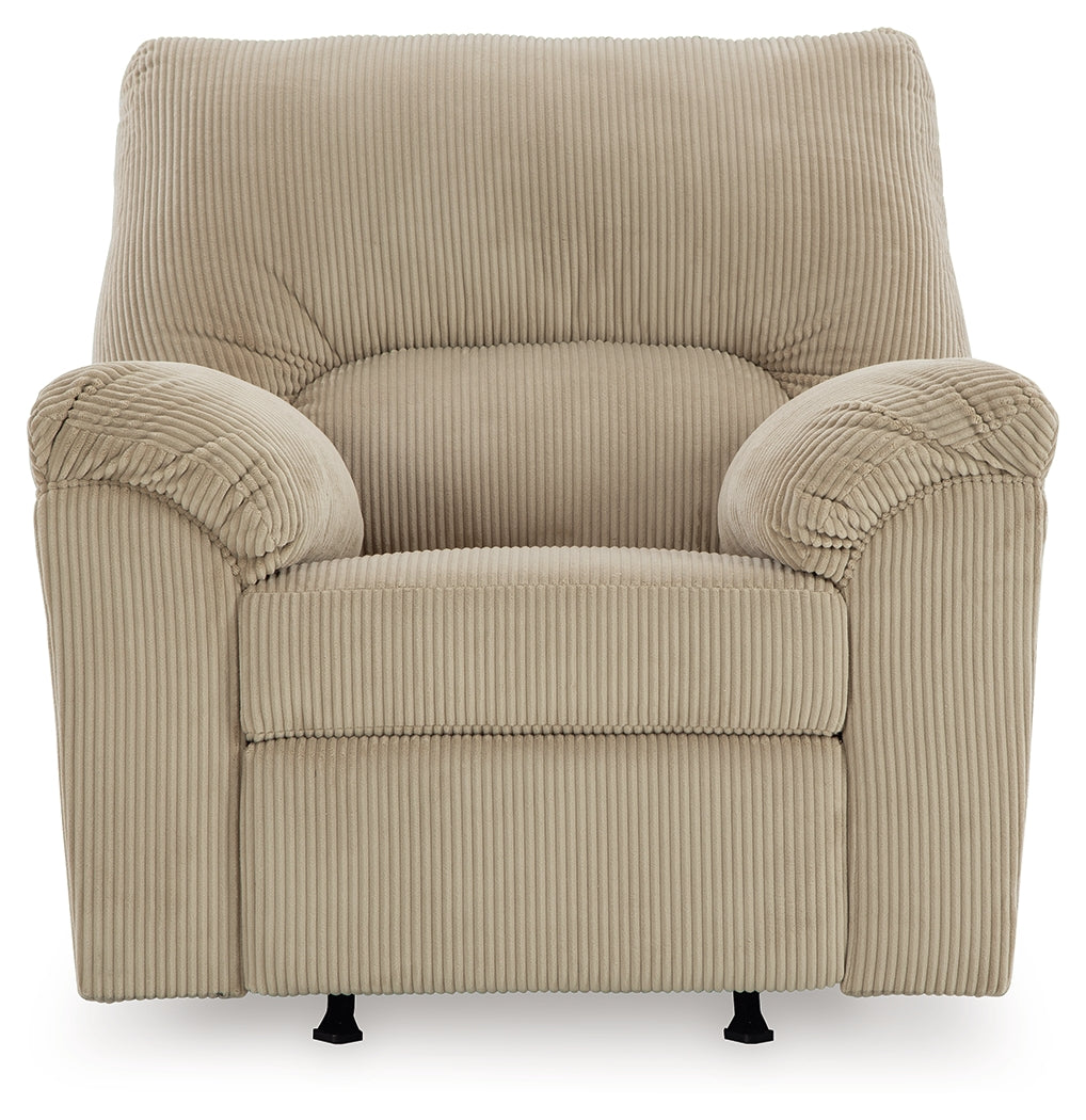 SimpleJoy Sand Recliner by Ashley at Eve Furniture