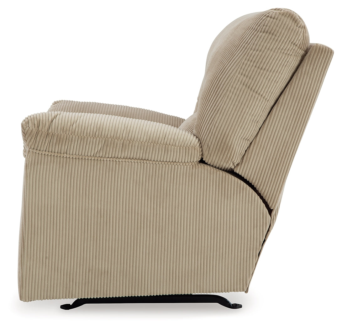 SimpleJoy Sand Recliner by Ashley at Eve Furniture