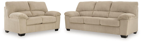SimpleJoy Sand Sofa & Loveseat by Ashley at Eve Furniture
