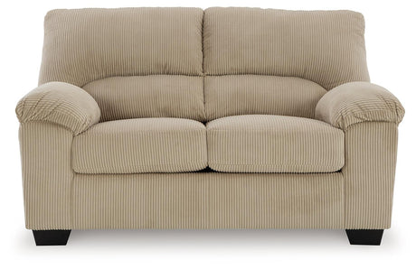 SimpleJoy Sand Loveseat by Ashley at Eve Furniture