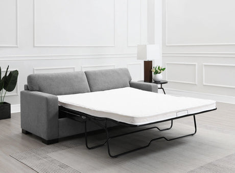Simpson Upholstered Sofa Sleeper with Queen Mattress Grey by Coaster at Eve Furniture