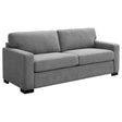 Simpson Upholstered Sofa Sleeper with Queen Mattress Grey by Coaster at Eve Furniture