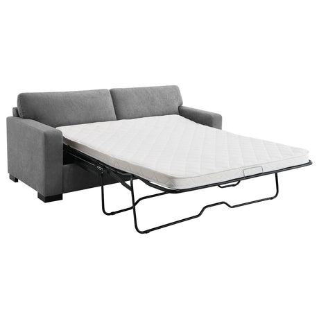 Simpson Upholstered Sofa Sleeper with Queen Mattress Grey by Coaster at Eve Furniture