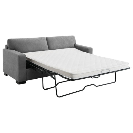 Simpson Upholstered Sofa Sleeper with Queen Mattress Grey by Coaster at Eve Furniture