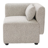 Simu Dune Greige Corner Chair by Zuomod at Eve Furniture