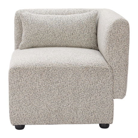 Simu Dune Greige Corner Chair by Zuomod at Eve Furniture