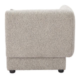 Simu Dune Greige Corner Chair by Zuomod at Eve Furniture