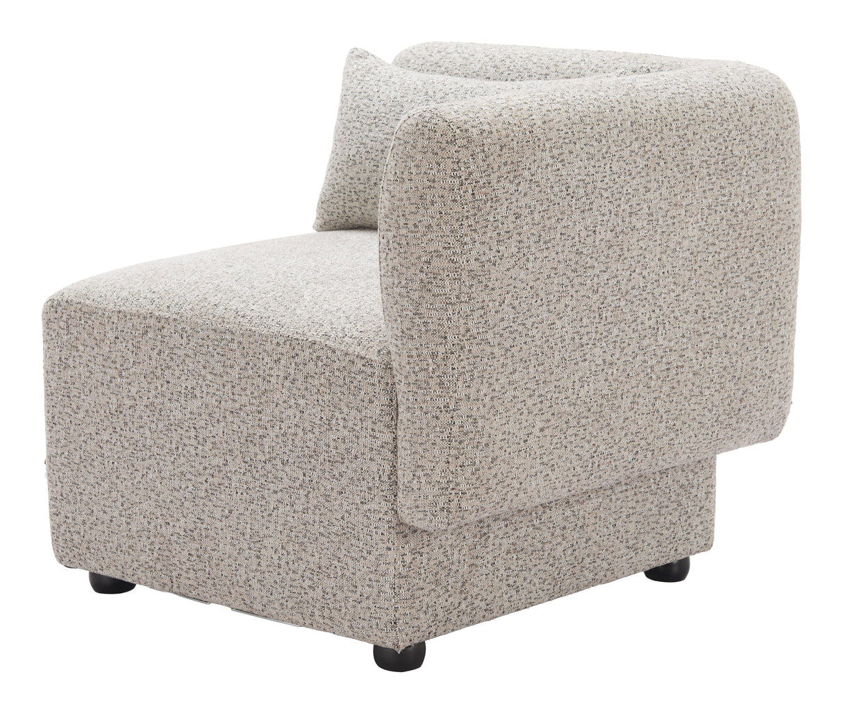Simu Dune Greige Corner Chair by Zuomod at Eve Furniture