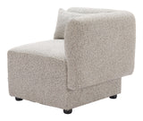 Simu Dune Greige Corner Chair by Zuomod at Eve Furniture