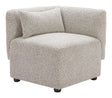 Simu Dune Greige Corner Chair by Zuomod at Eve Furniture