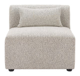 Simu Dune Greige Middle Chair by Zuomod at Eve Furniture