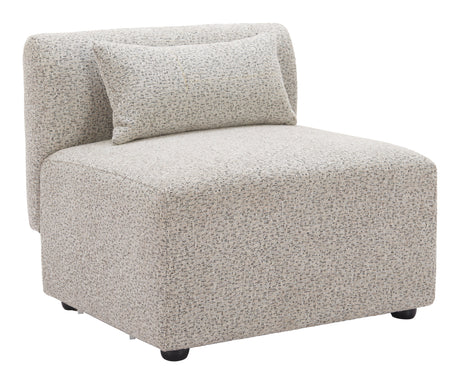 Simu Dune Greige Middle Chair by Zuomod at Eve Furniture
