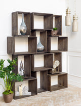 Simul Gun Metal Grey Add-on Shelf Bracket by Mercana at Eve Furniture