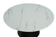 Sindal Black Round Cocktail Table by Furniture of America at Eve Furniture