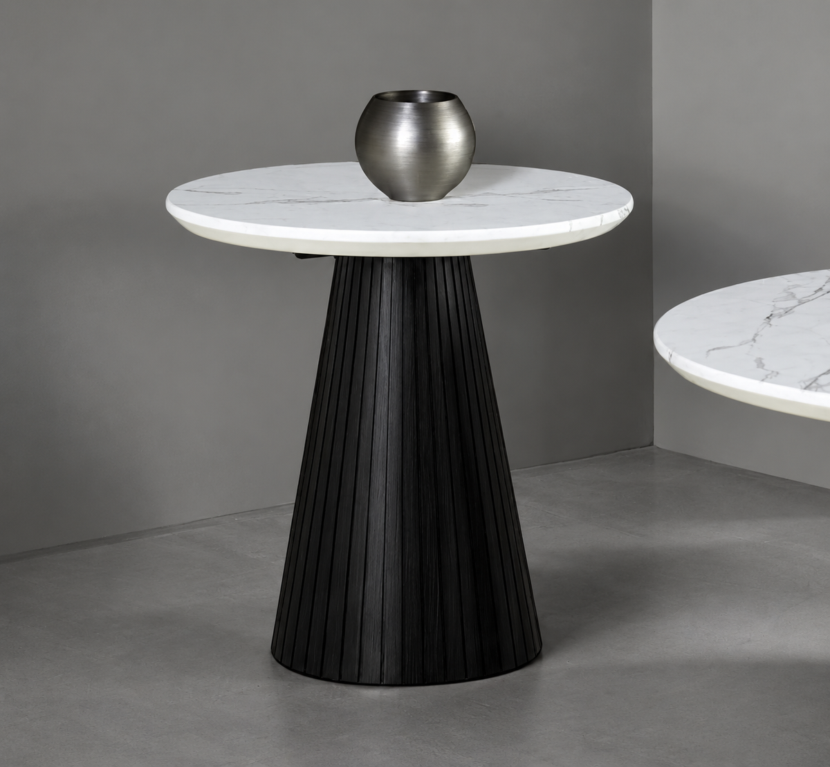 Sindal Black Round End Table