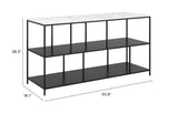 Singularity Console Table White & Black by Zuomod at Eve Furniture