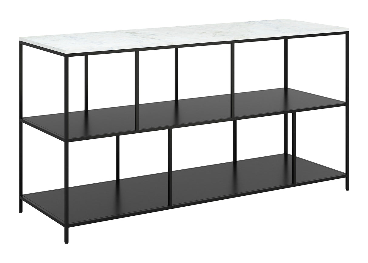 Singularity Console Table White & Black by Zuomod at Eve Furniture