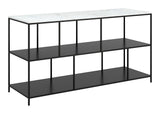 Singularity Console Table White & Black by Zuomod at Eve Furniture
