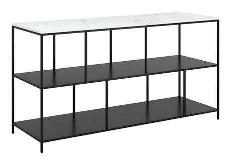Singularity Console Table White & Black by Zuomod at Eve Furniture