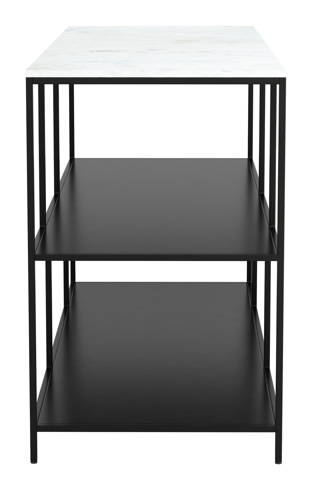 Singularity Console Table White & Black by Zuomod at Eve Furniture