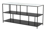 Singularity Console Table White & Black by Zuomod at Eve Furniture