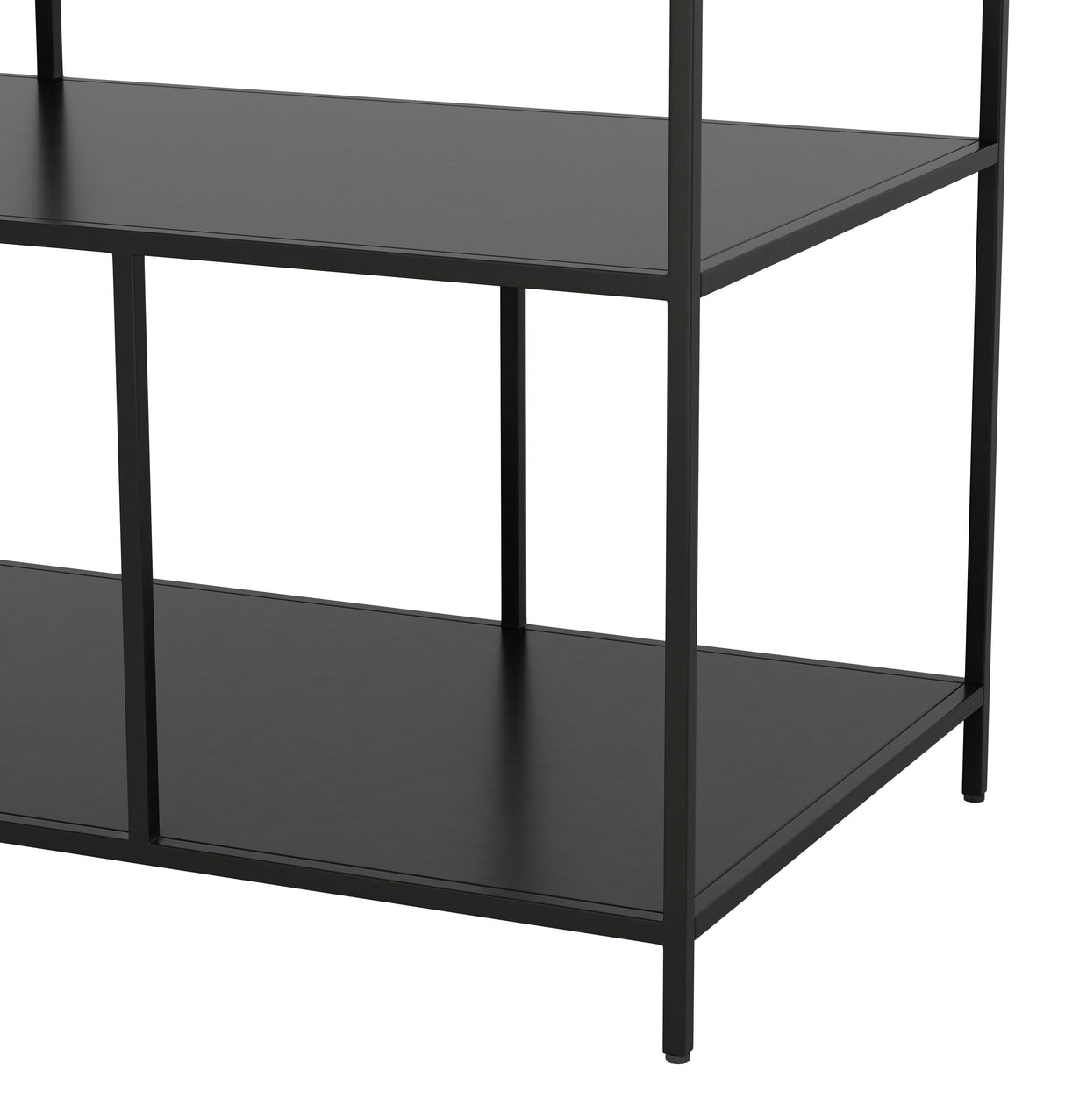 Singularity Console Table White & Black by Zuomod at Eve Furniture