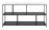 Singularity Console Table White & Black by Zuomod at Eve Furniture