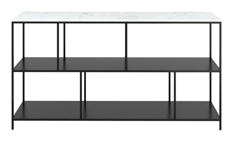 Singularity Console Table White & Black by Zuomod at Eve Furniture
