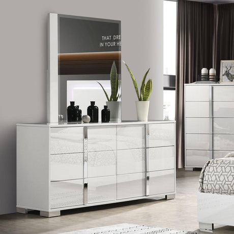 Sinistra White Dresser by Furniture of America at Eve Furniture