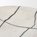 Sintessi Round White Marble Decorative Bowl by Mercana at Eve Furniture