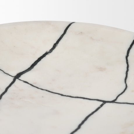 Sintessi Round White Marble Decorative Bowl by Mercana at Eve Furniture