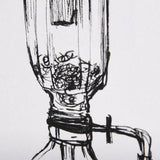 Siphon Coffee Maker by Mercana Studio a Hand Embellished Textured Canvas by Mercana at Eve Furniture