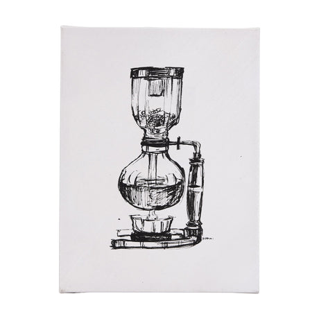 Siphon Coffee Maker by Mercana Studio a Hand Embellished Textured Canvas by Mercana at Eve Furniture