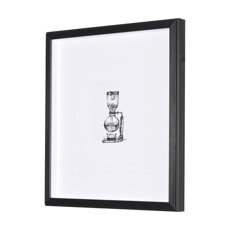 Siphon Coffee Maker by Simeng a Framed Art Print Matted under Glass by Mercana at Eve Furniture