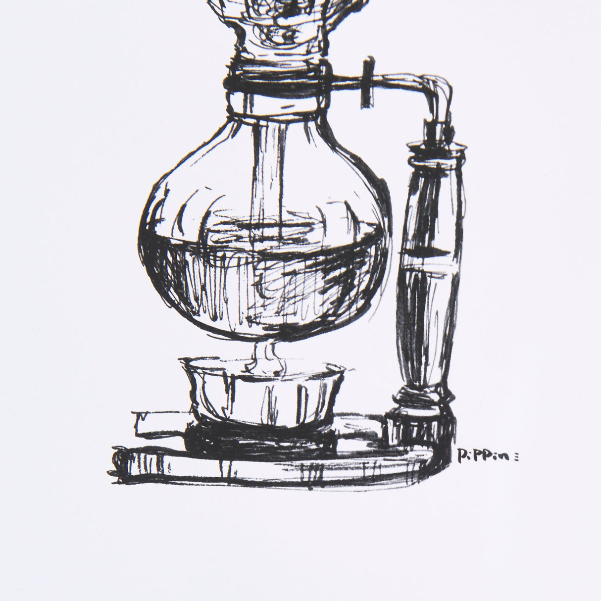 Siphon Coffee Maker by Simeng a Framed Art Print Matted under Glass by Mercana at Eve Furniture