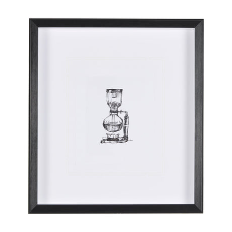 Siphon Coffee Maker by Simeng a Framed Art Print Matted under Glass by Mercana at Eve Furniture