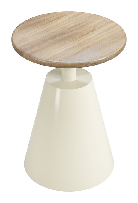 Sira Natural & Ivory Side Table by Zuomod at Eve Furniture