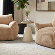 Sira Natural & Ivory Side Table by Zuomod at Eve Furniture