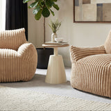 Sira Natural & Ivory Side Table by Zuomod at Eve Furniture