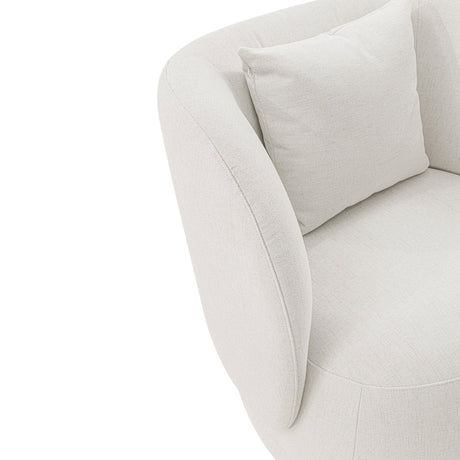 Siri Accent Chair in Cream by Manhattan Comfort at Eve Furniture