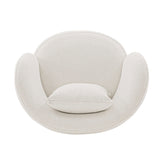 Siri Accent Chair in Cream by Manhattan Comfort at Eve Furniture