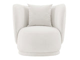 Siri Accent Chair in Cream by Manhattan Comfort at Eve Furniture