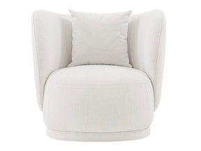 Siri Accent Chair in Cream by Manhattan Comfort at Eve Furniture
